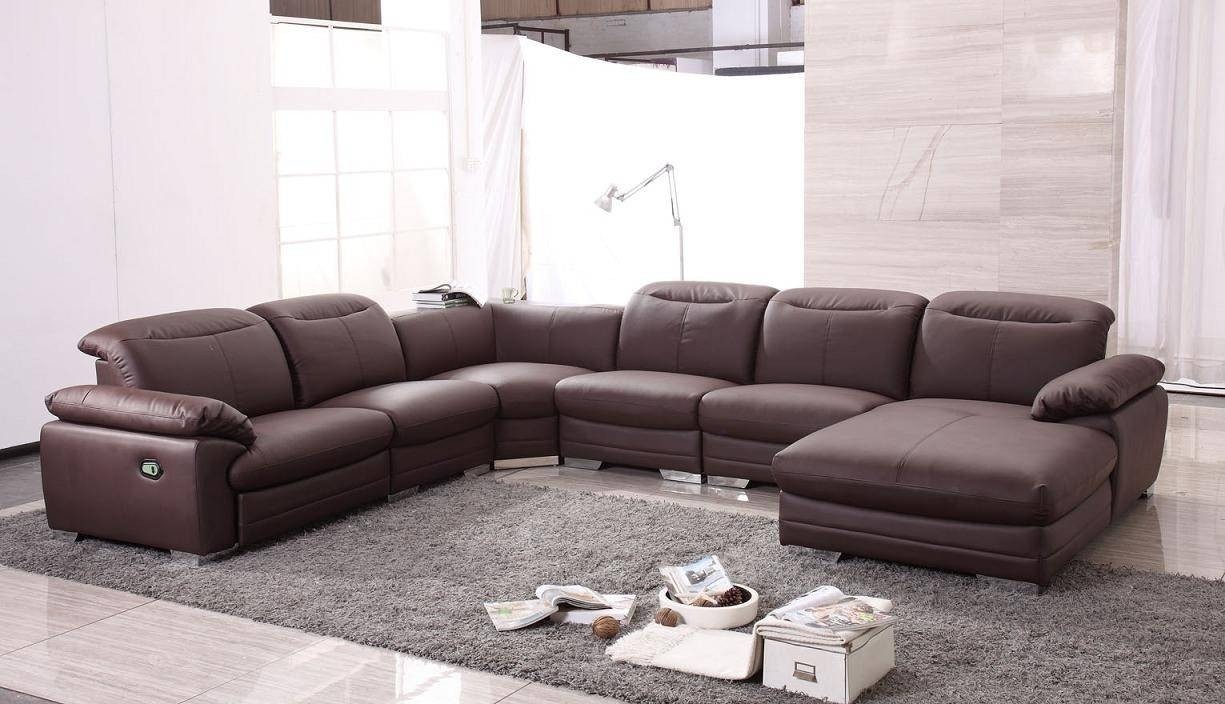 Contemporary leather recliner sofa design