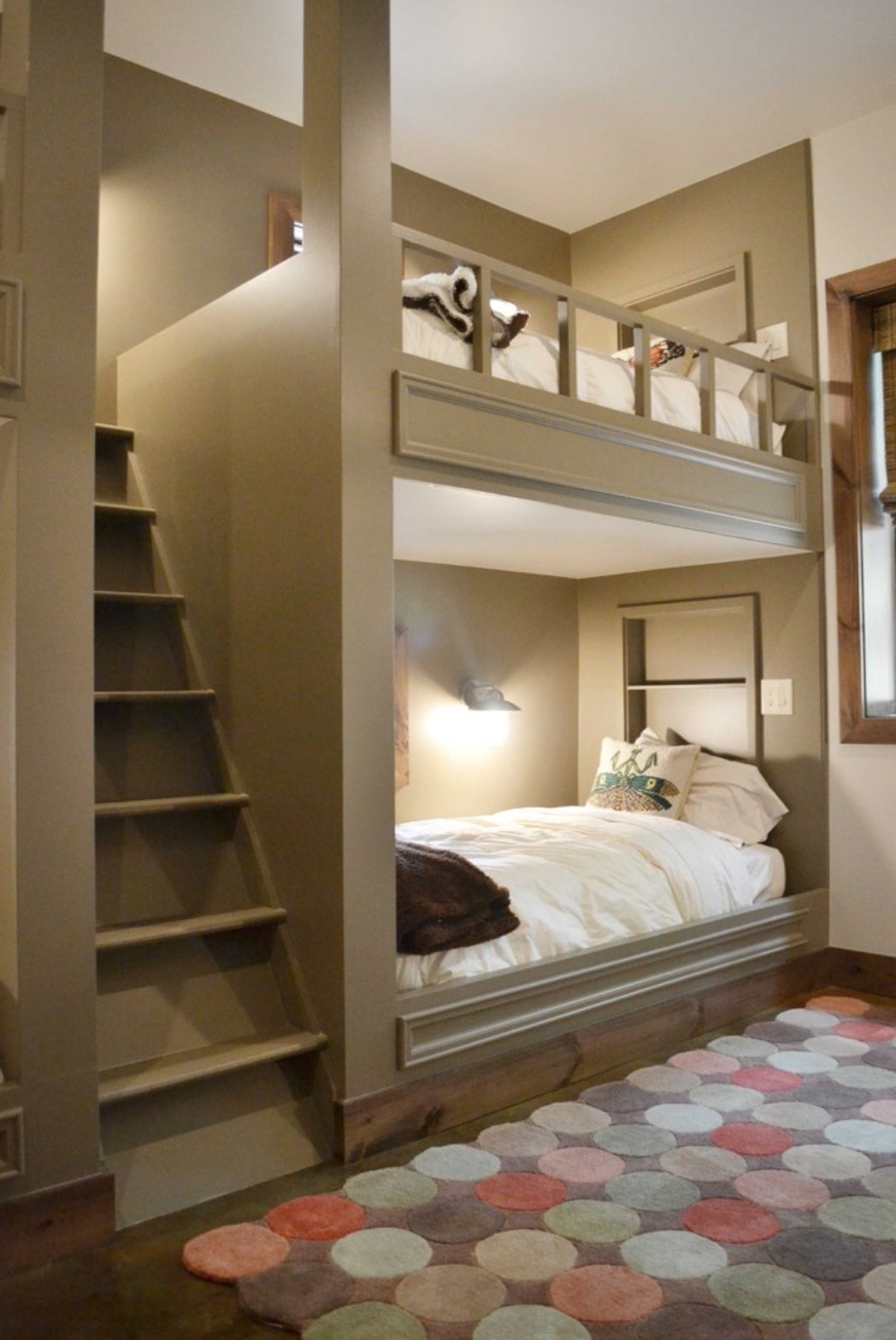 Corner double bunk clearance beds