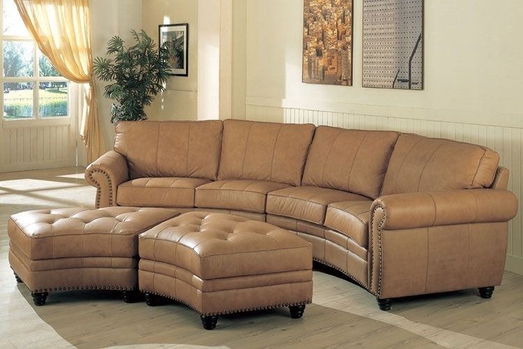 Curved sectional sofa 15