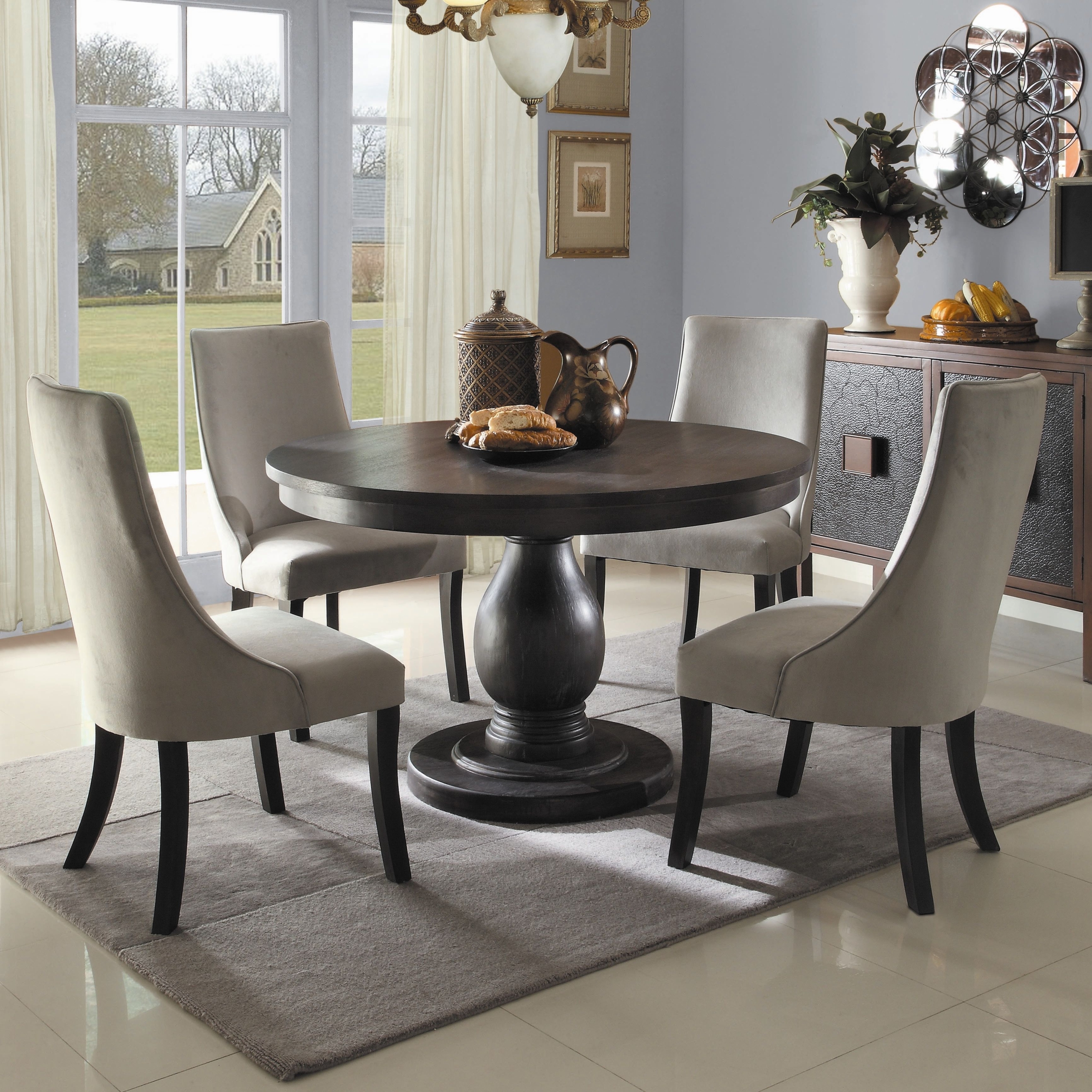 Round Dining Table For 6 With Leaf - Ideas on Foter