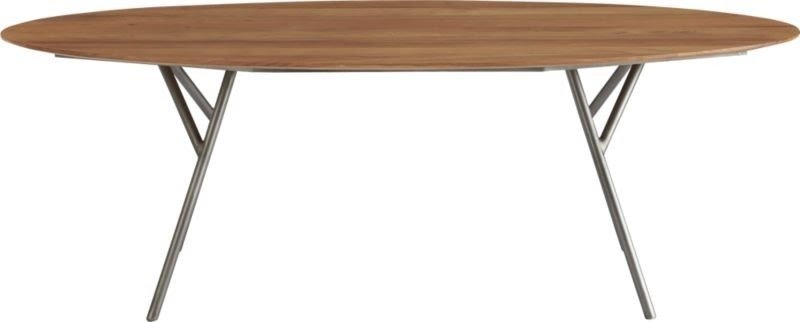 Dining table oval shape