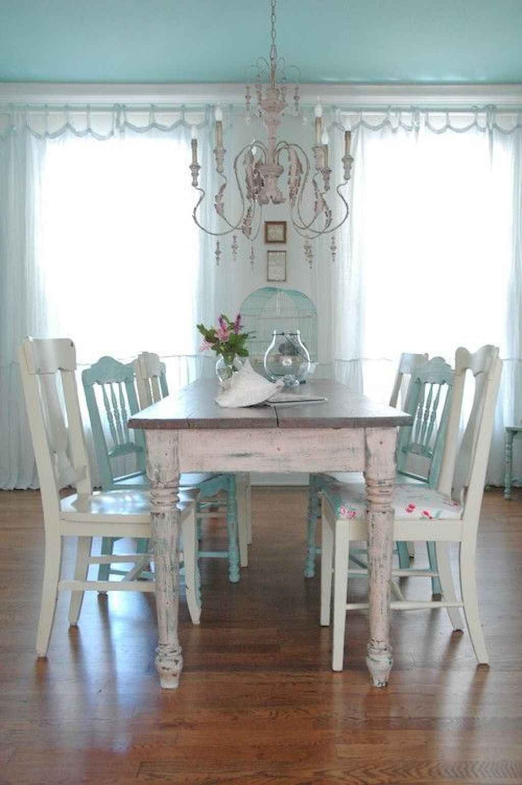Distressed farmhouse dining table