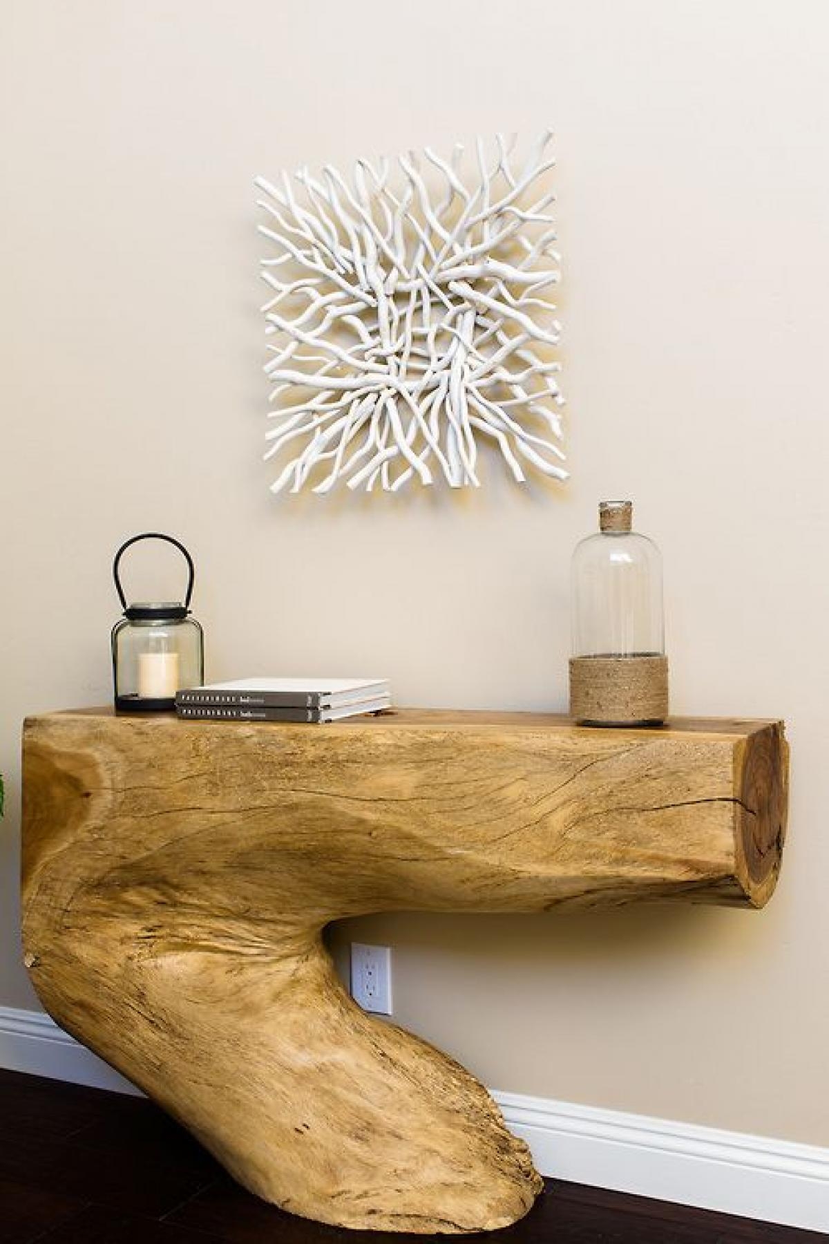 Driftwood console table