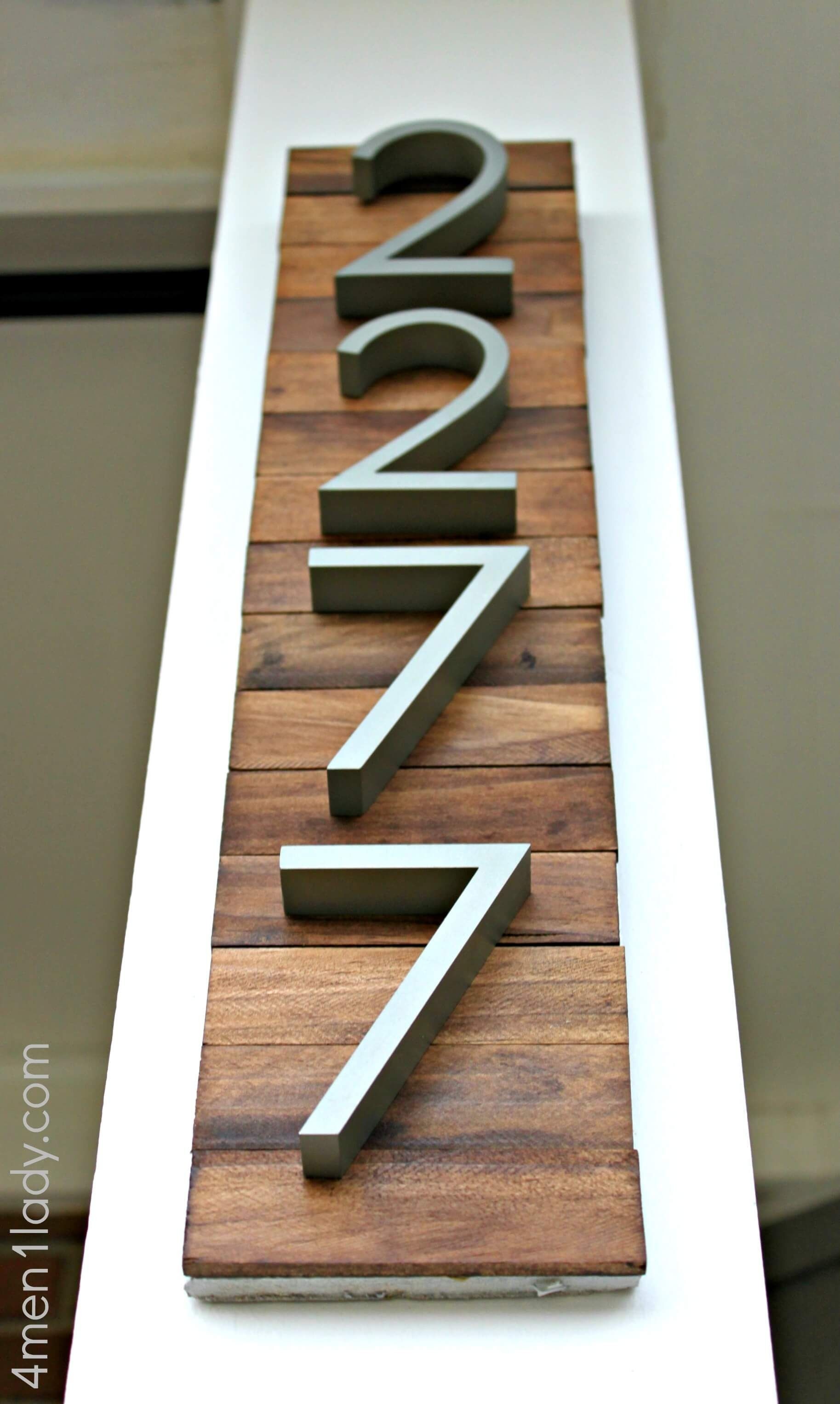 Wood Art Custom House Numbers Address Plaque Woodworking Home Sign Woodcraft Outdoor Plaques
