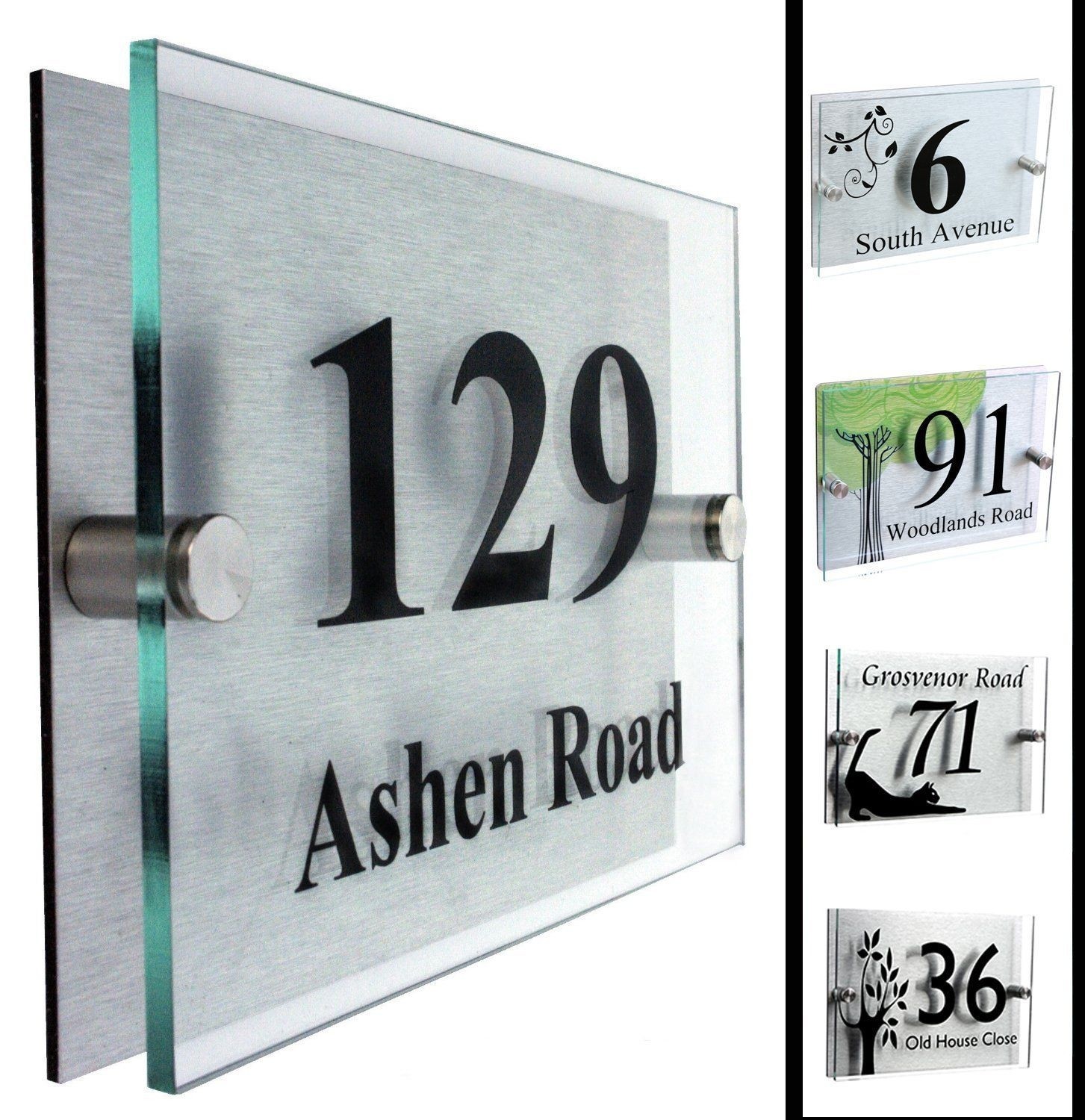 Modern Acrylic Address Plaque