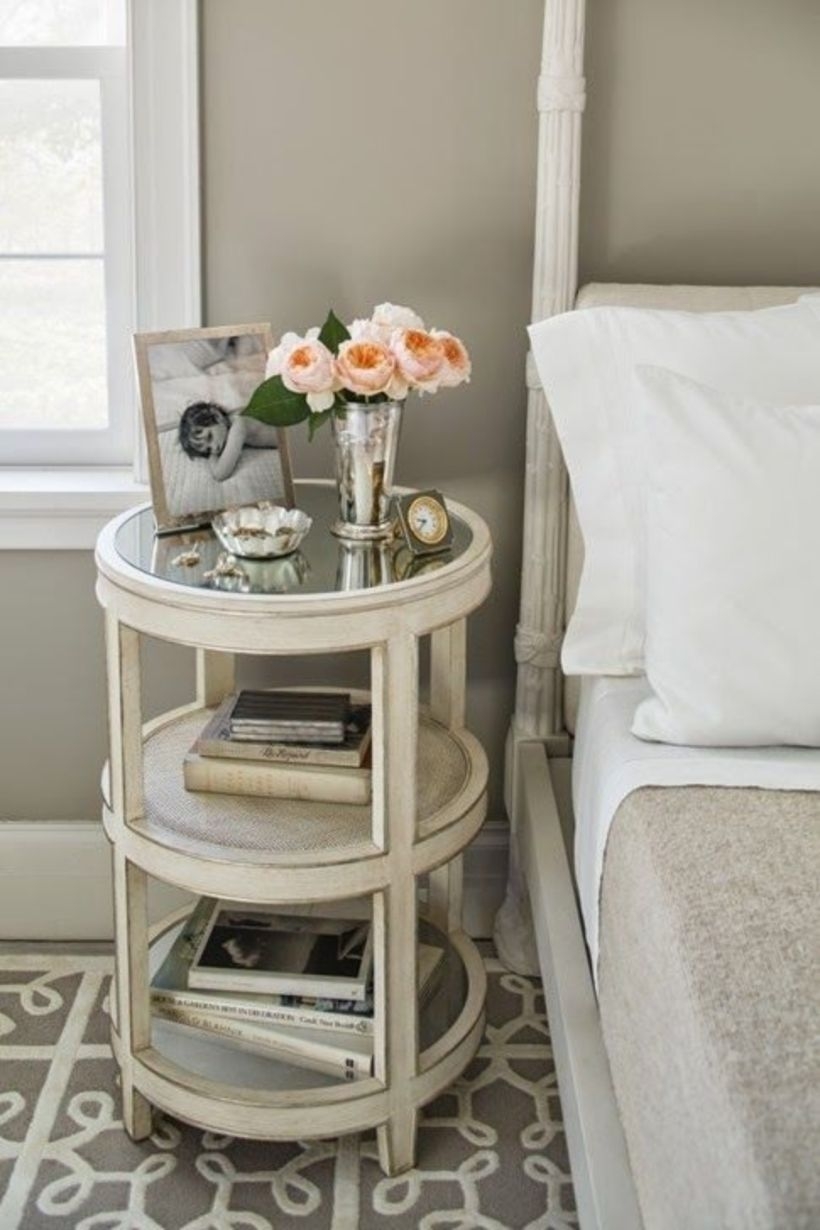 Small round online nightstand