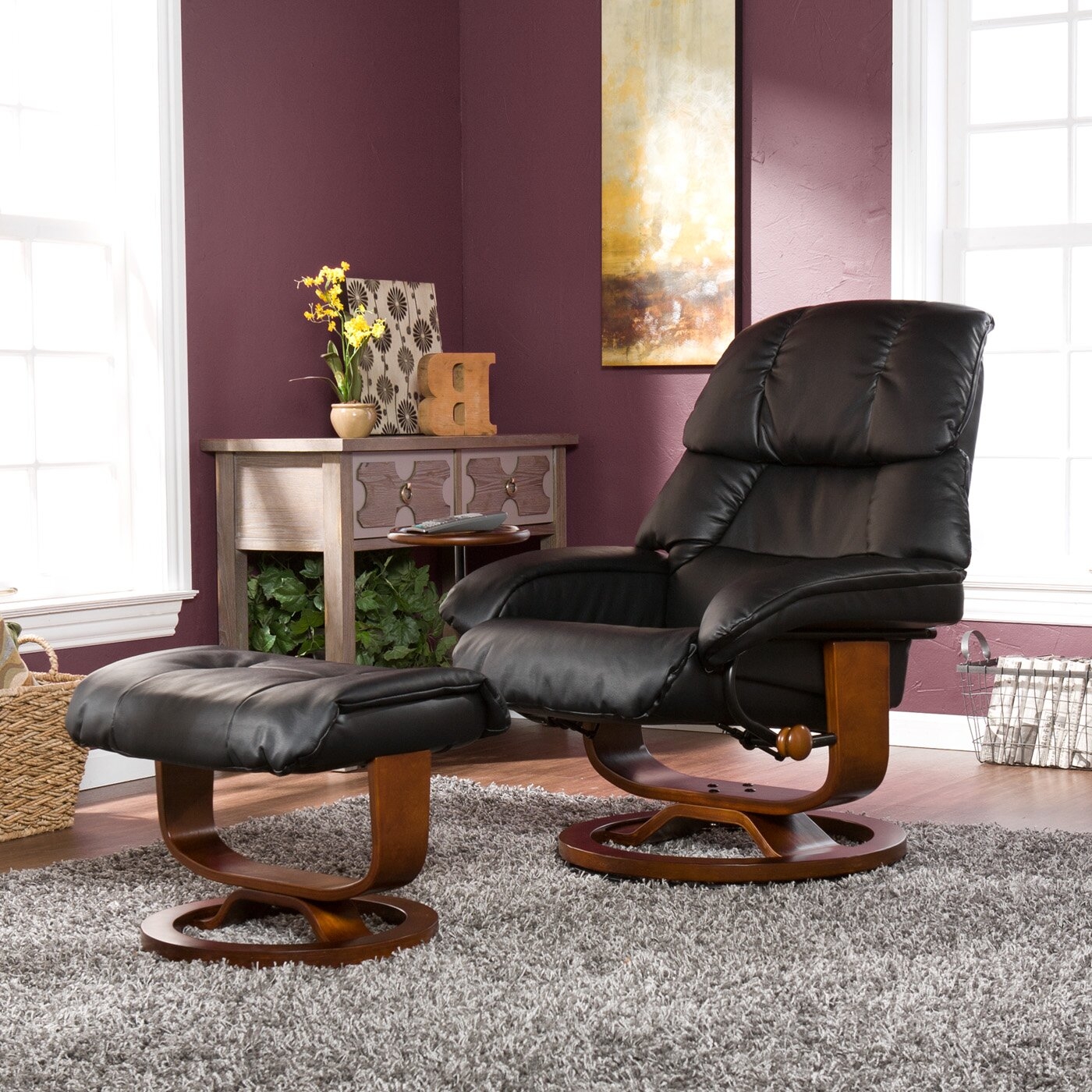 Leather Glider Rocker - Foter