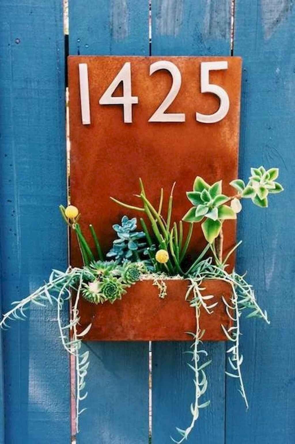 Succulent hanging planter metal address