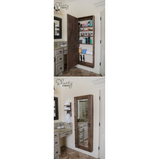 Wall Mirror With Jewelry Storage Ideas On Foter