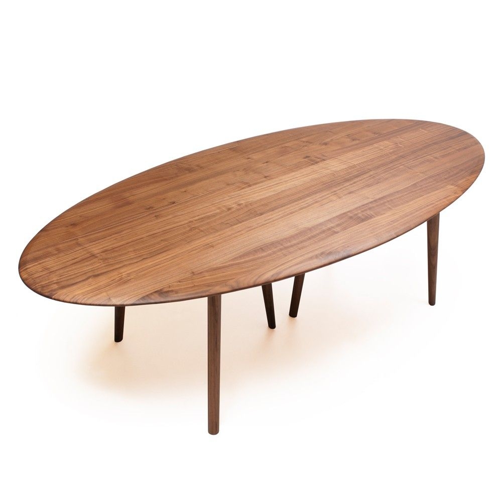 Wood oval dining table 2