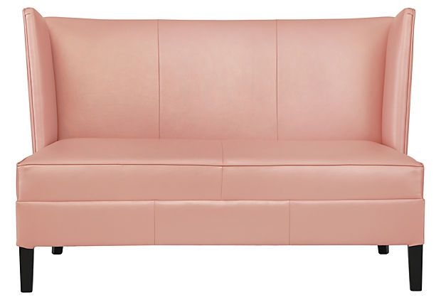 Armless leather sofa 9