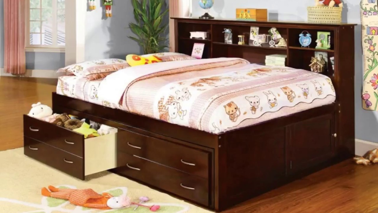 Full Bed Frame With Drawers And Headboard : Ikea Brimnes Full Bed Frame