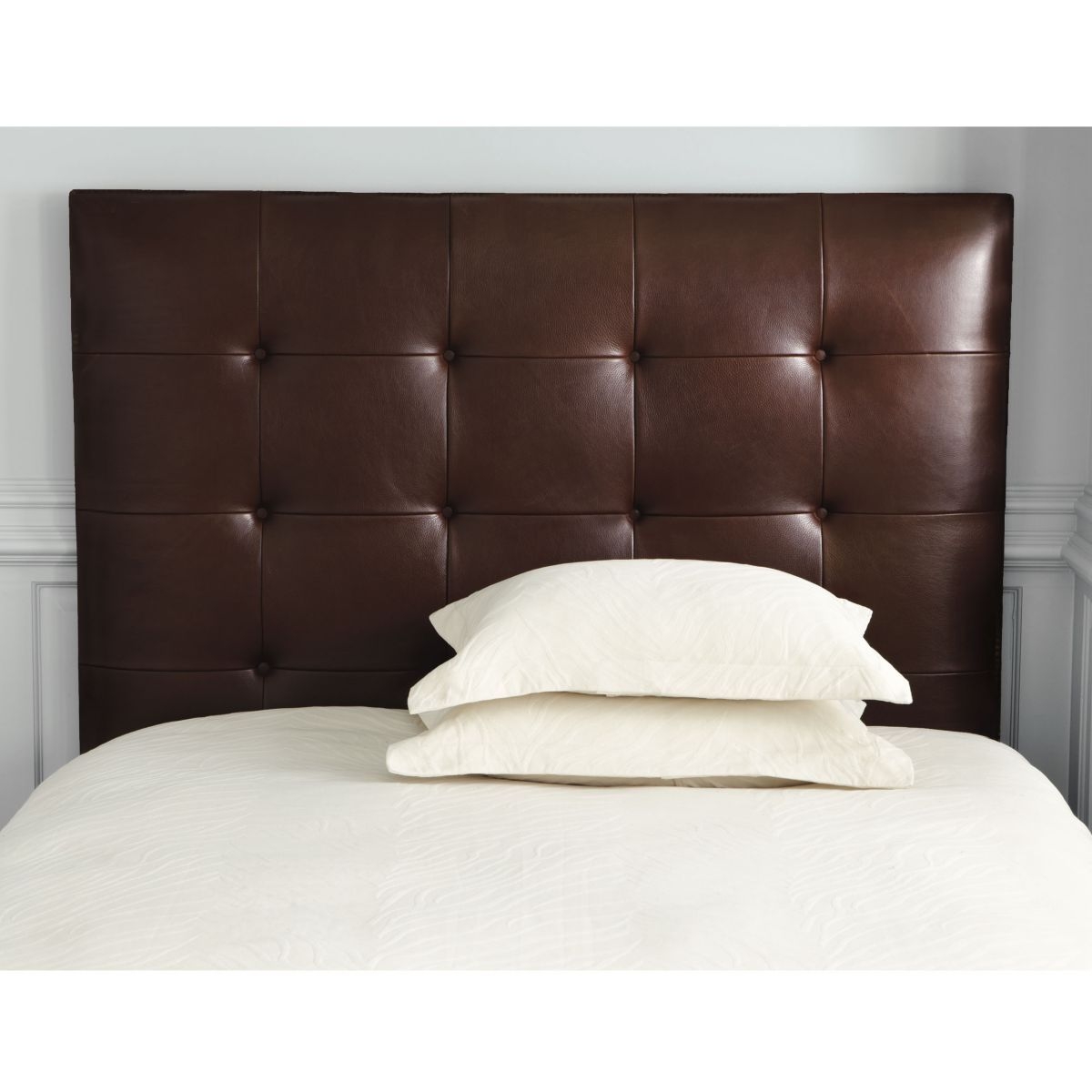 Brown Leather King Headboard - Foter