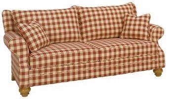 Country plaid outlet sofas loveseats