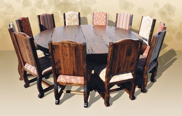 Large Round Dining Tables Seats 10 - Foter