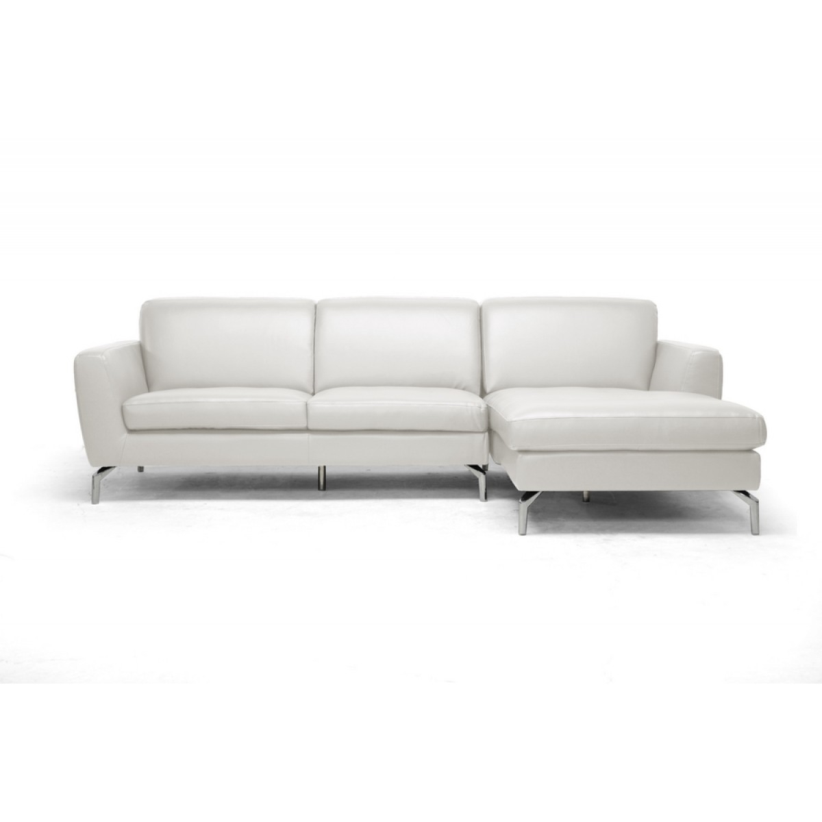 Donovan Leather Modern Sectional Sofa