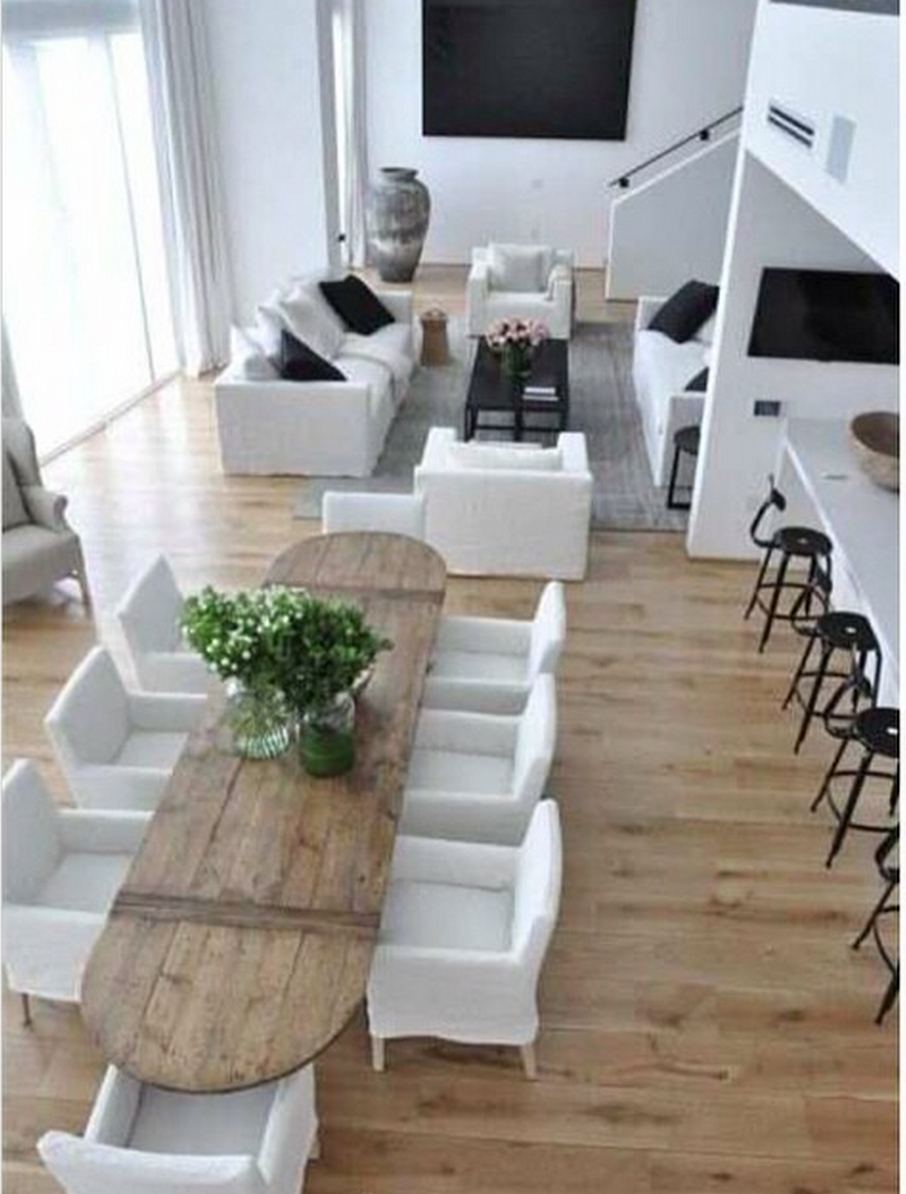 European White Oak 10 X 10 Flooring Contemporary Dining Room Miami