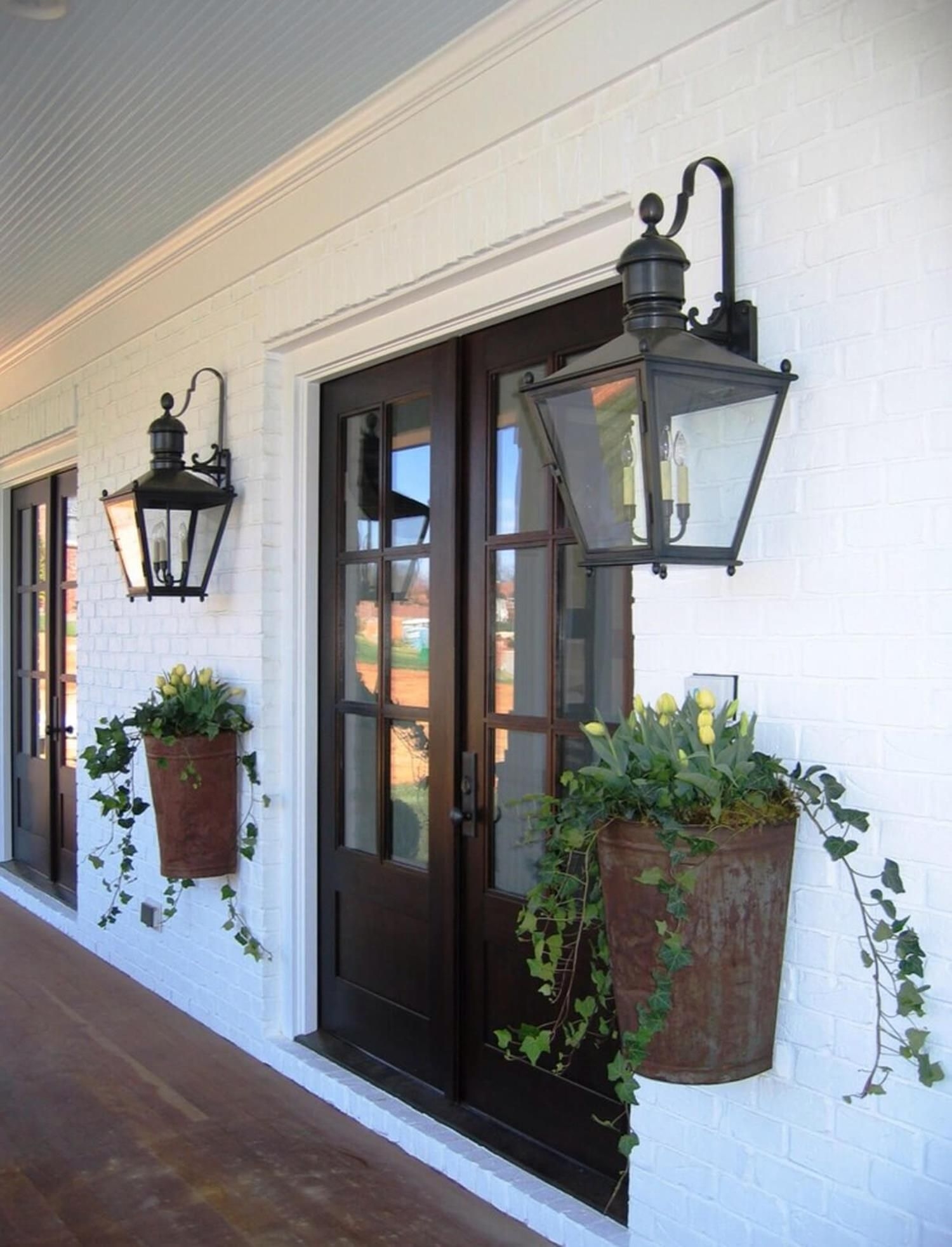 Farmhouse chic eclectic entry charlotte