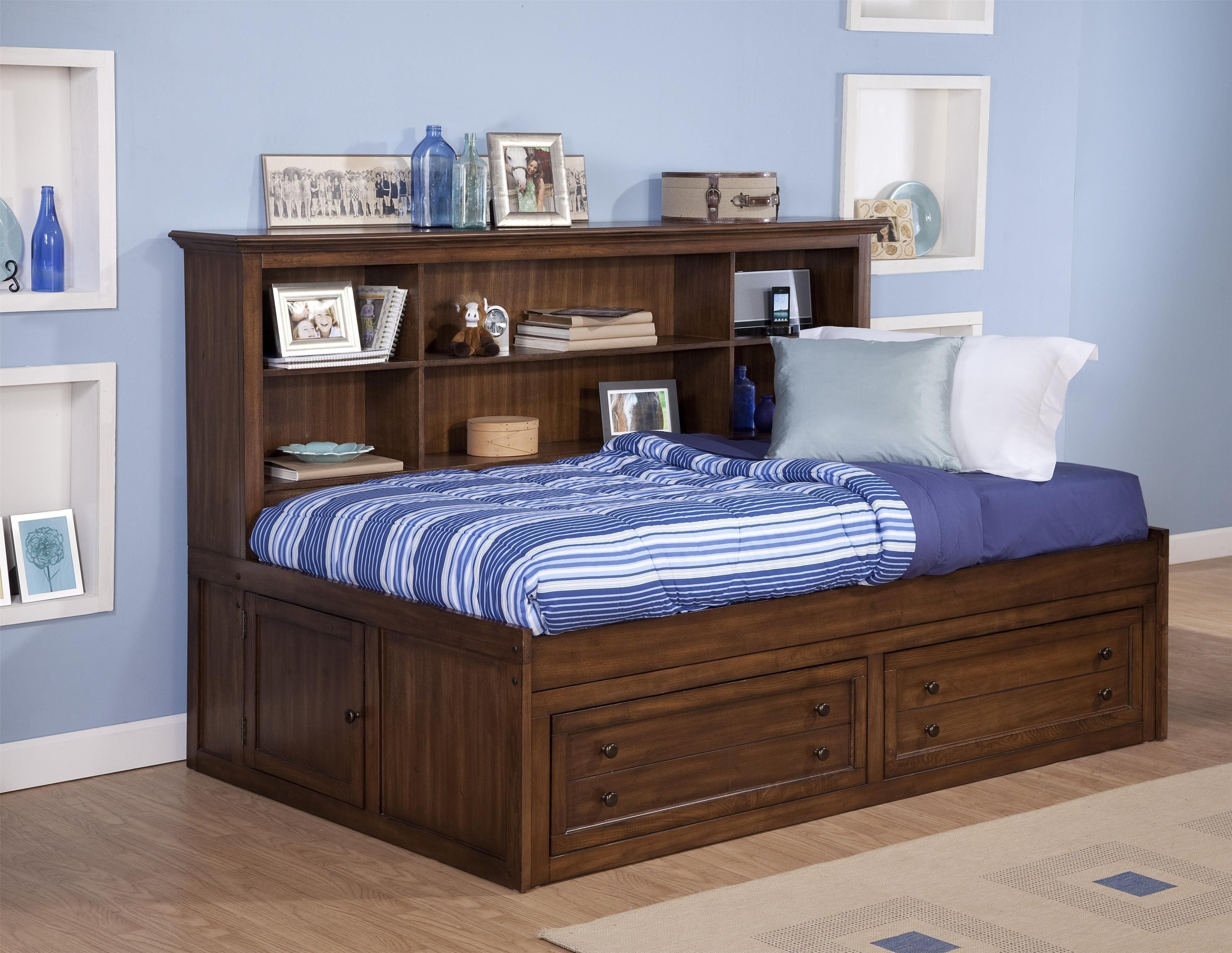 Bed with on sale side headboard