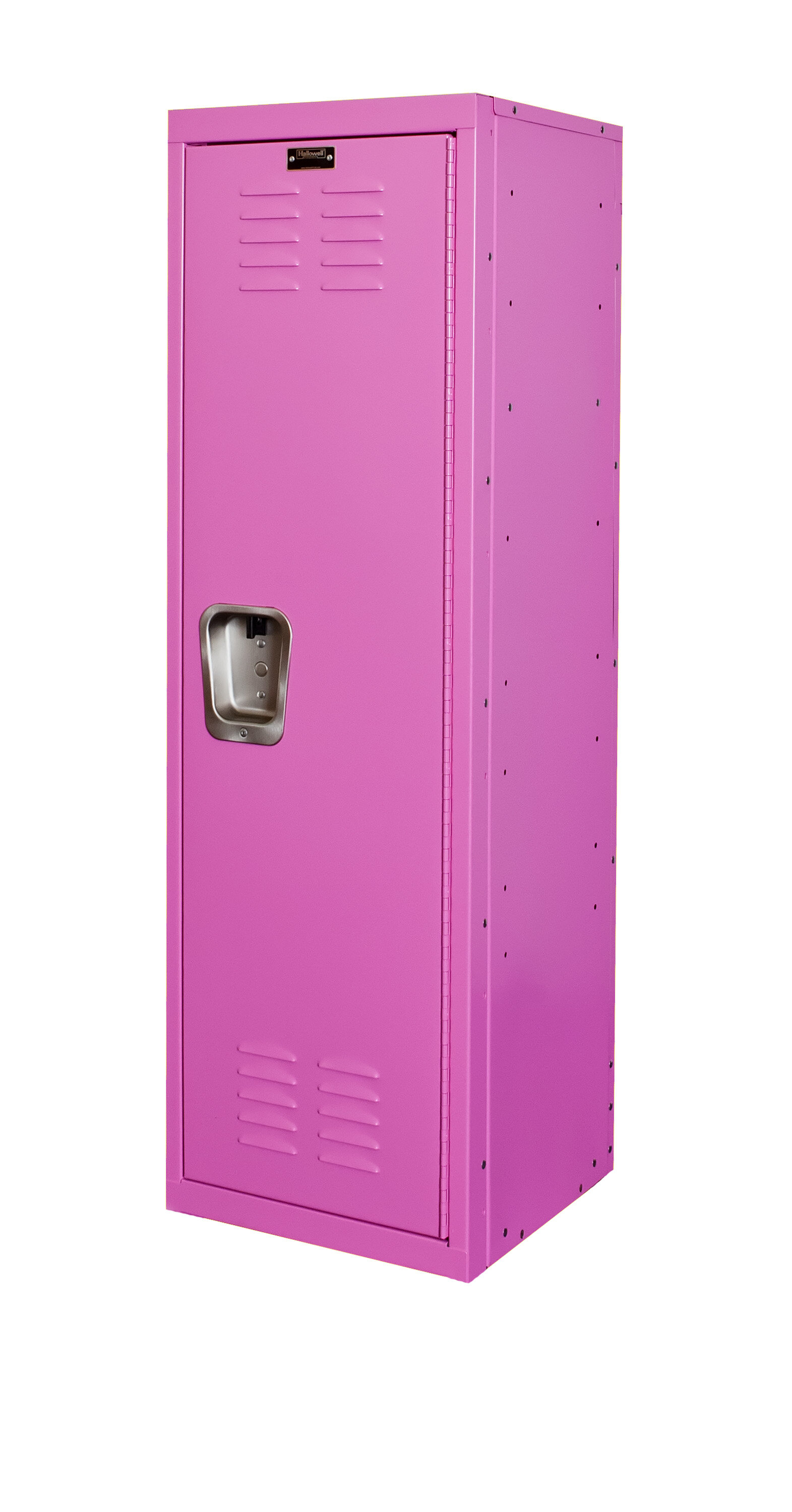 Hallowell Kid Locker, 15"W x 15"D x 48"H, 1133 Bubble Gum (pink), Single Tier, 1-Wide, Knock-Down