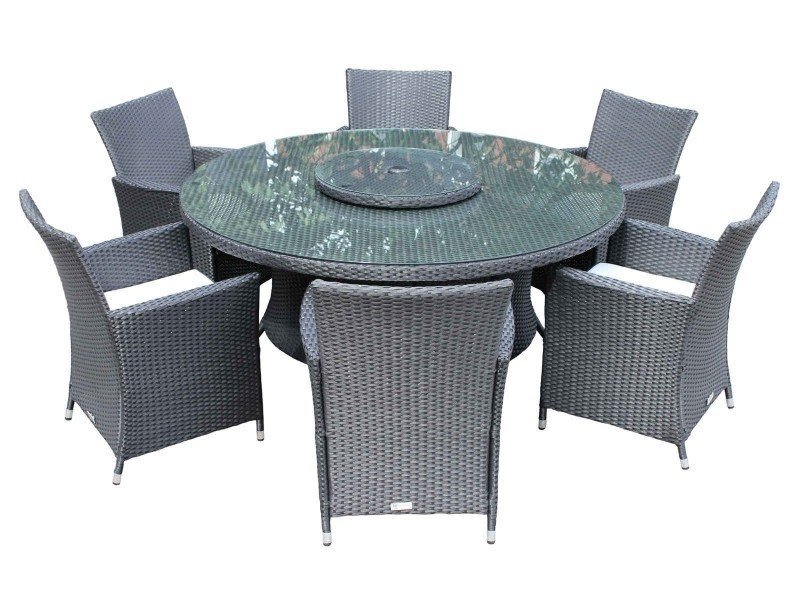 Large round outdoor dining table 7