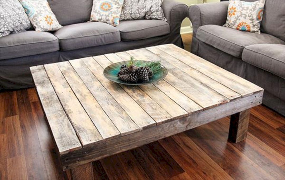Rustic reclaimed wood large square