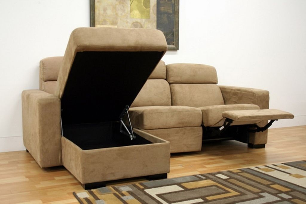Sectional storage sofa