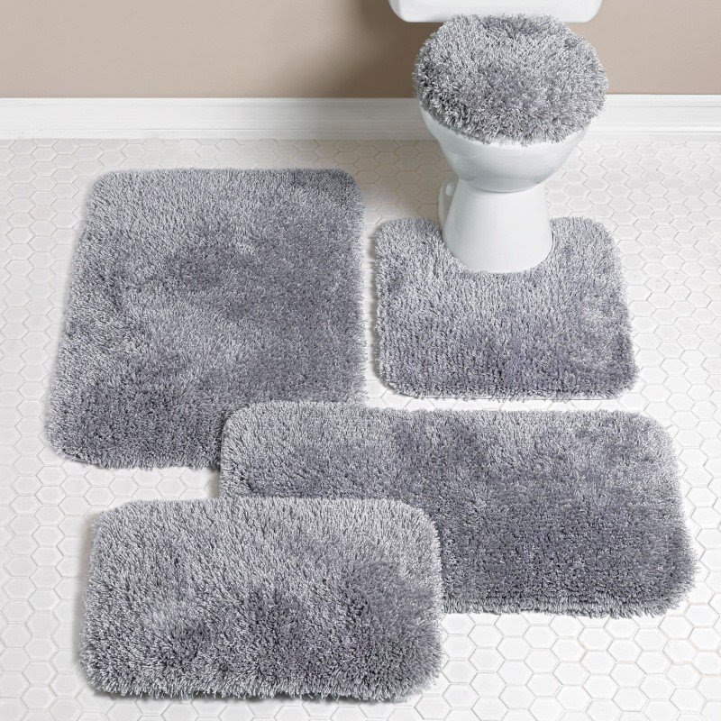 P Details about   SoHome Striped Bathroom Rug Mat Super Soft Extra Absorbent Shag Bath Mat Rug 