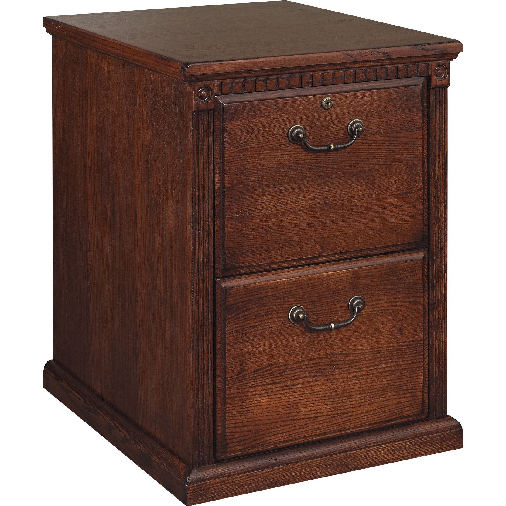Solid wood file cabinet 2 drawer