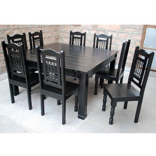 Square 8 seater dining table