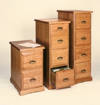 Vintage wooden file cabinets