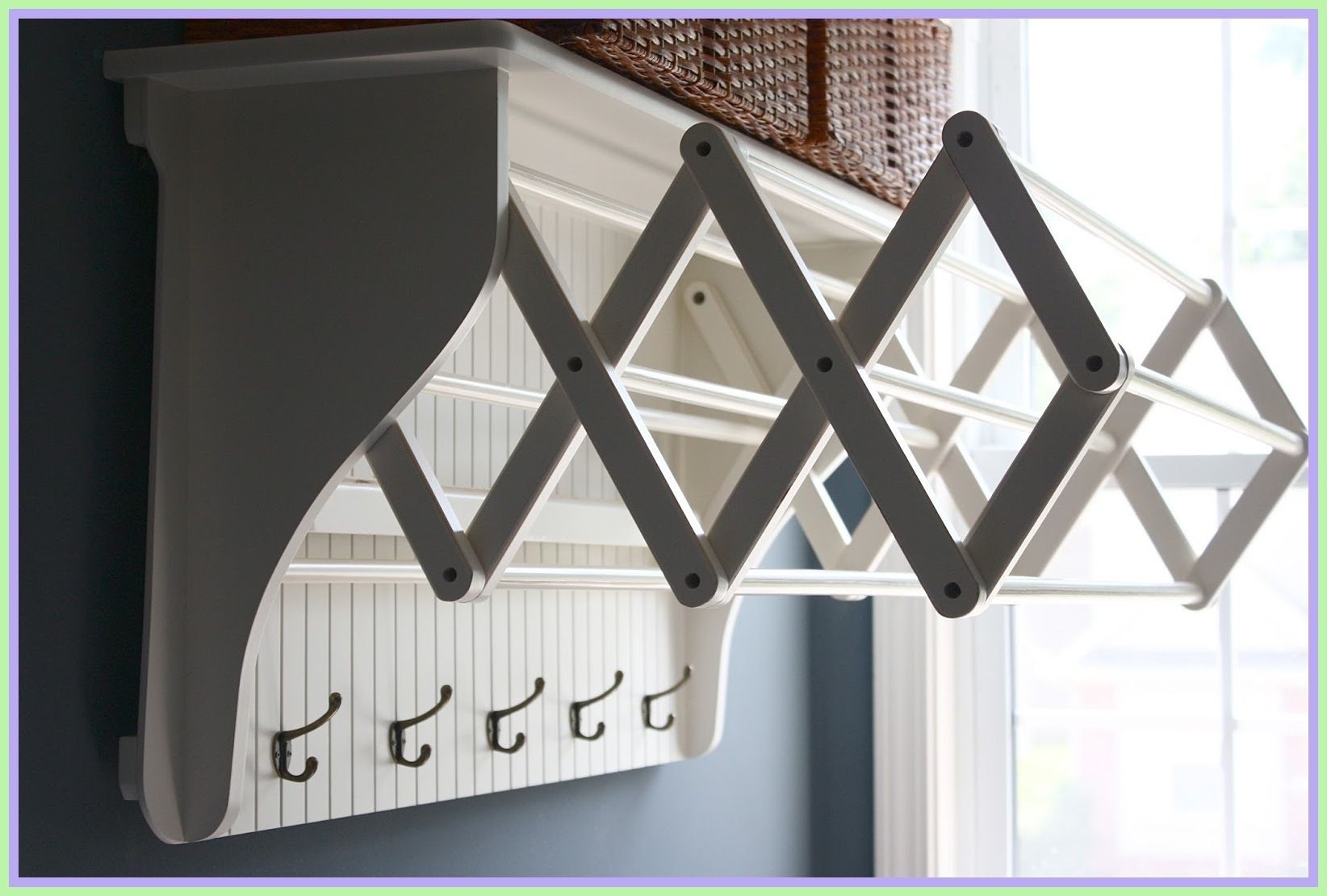 Wall hanging clothes rack