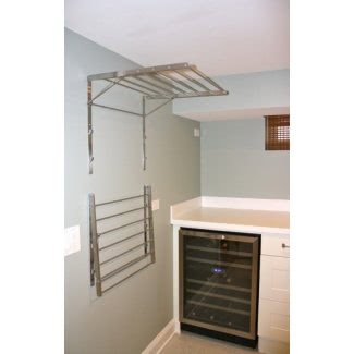 Wall mount clothes rod