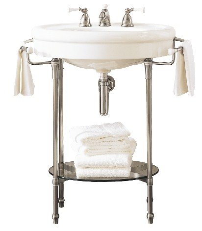 Pedestal sink 2025 towel bar