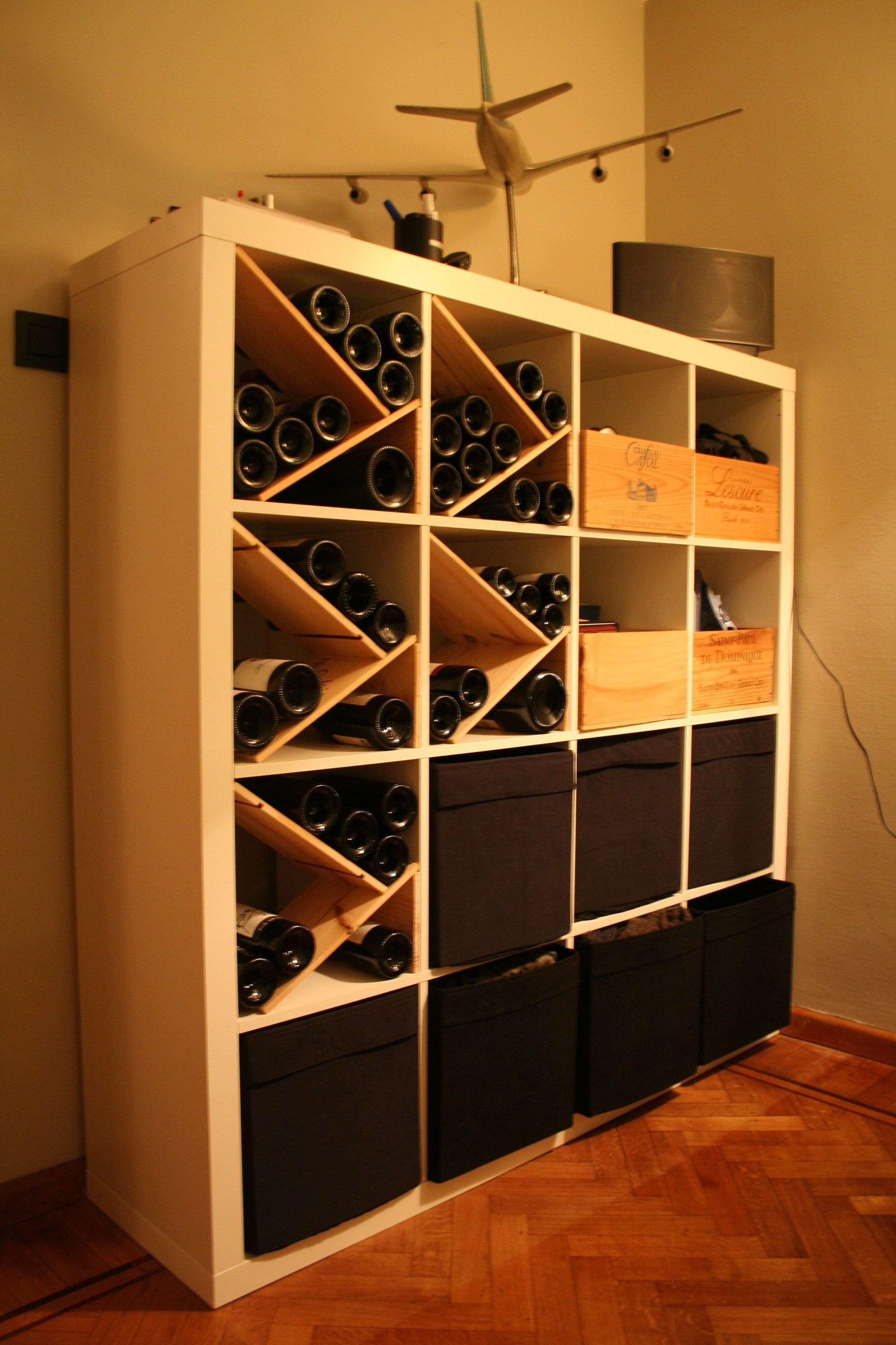 Ikea cube best sale wine rack