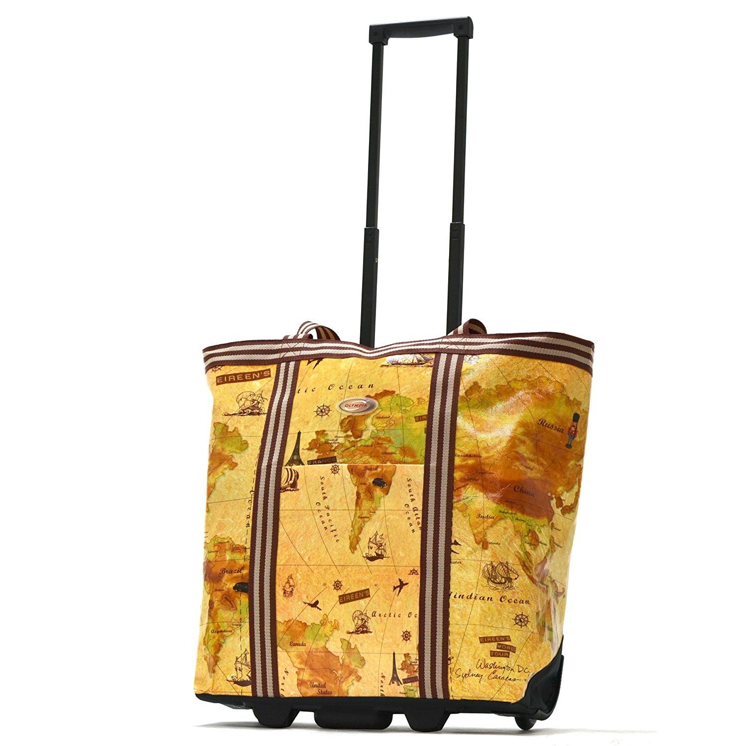 Portable Folding Shopping Trolley Cart Lightweight Foldable Luggage Wheels Bag 