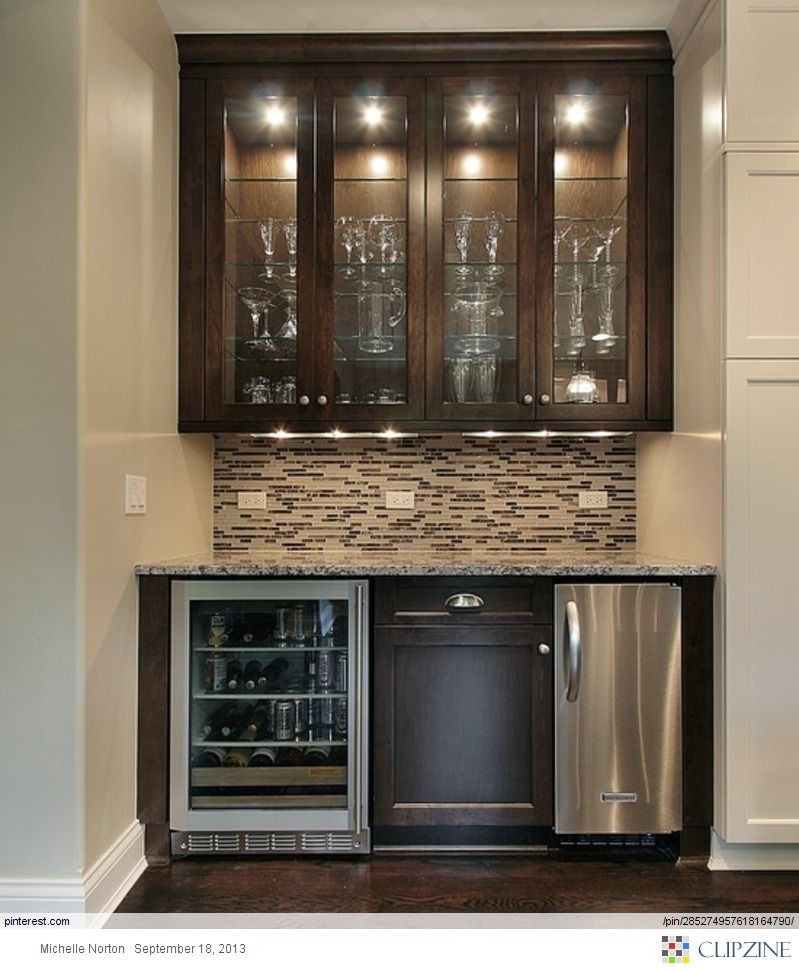 corner wine cabinet with fridge