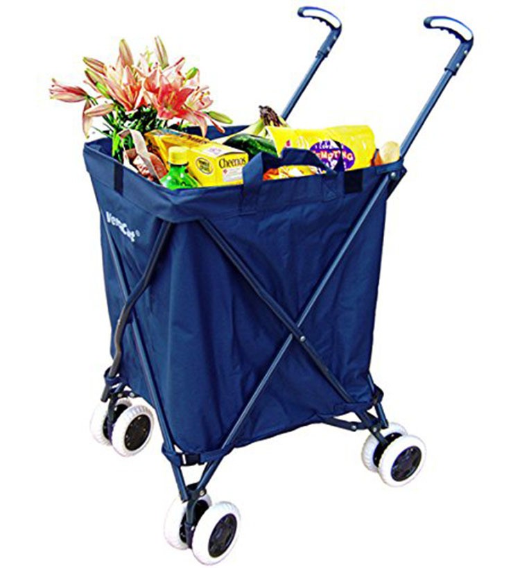 Folding Shopping Cart - Versacart Utility Cart - Transport Up to 120 Pounds (Water-Resistant Heavy Duty Canvas)