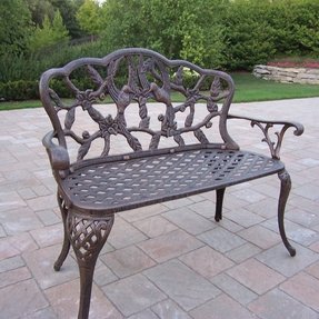 metal garden benches for sale - foter