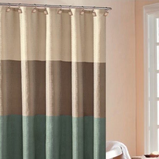 Hampton Hotel Color Block Shower Curtain