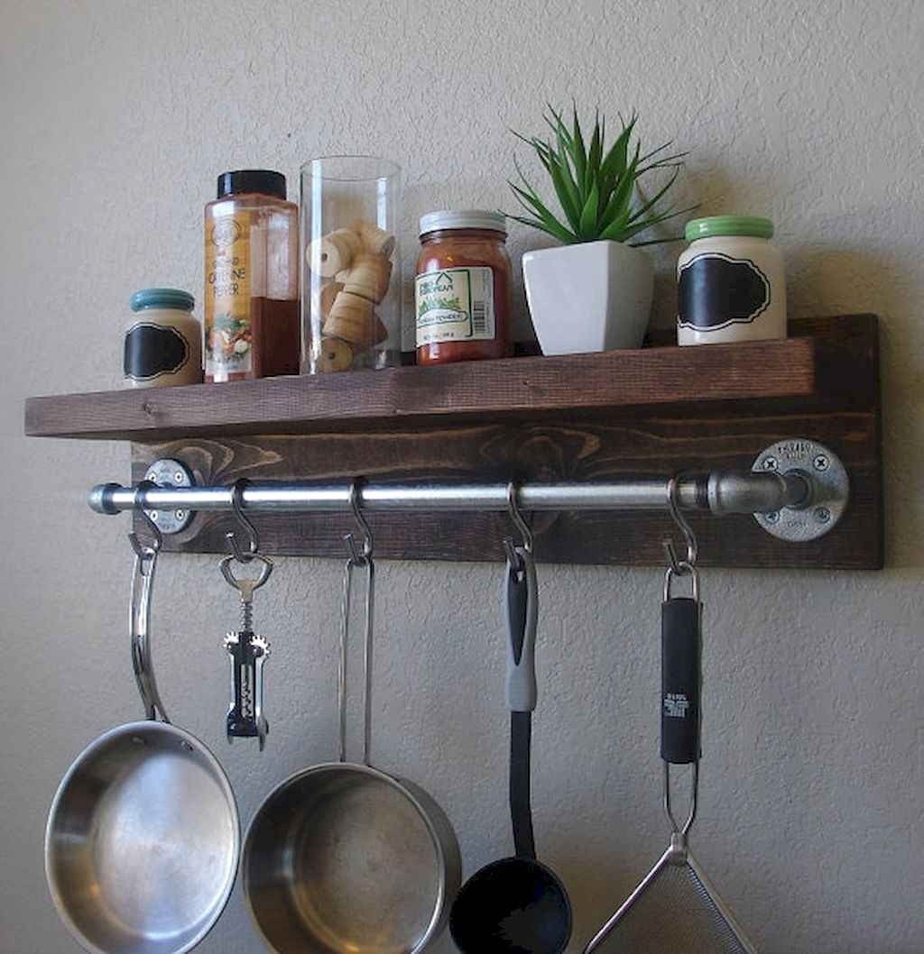 Industrial Rustic Kitchen Wall Shelf