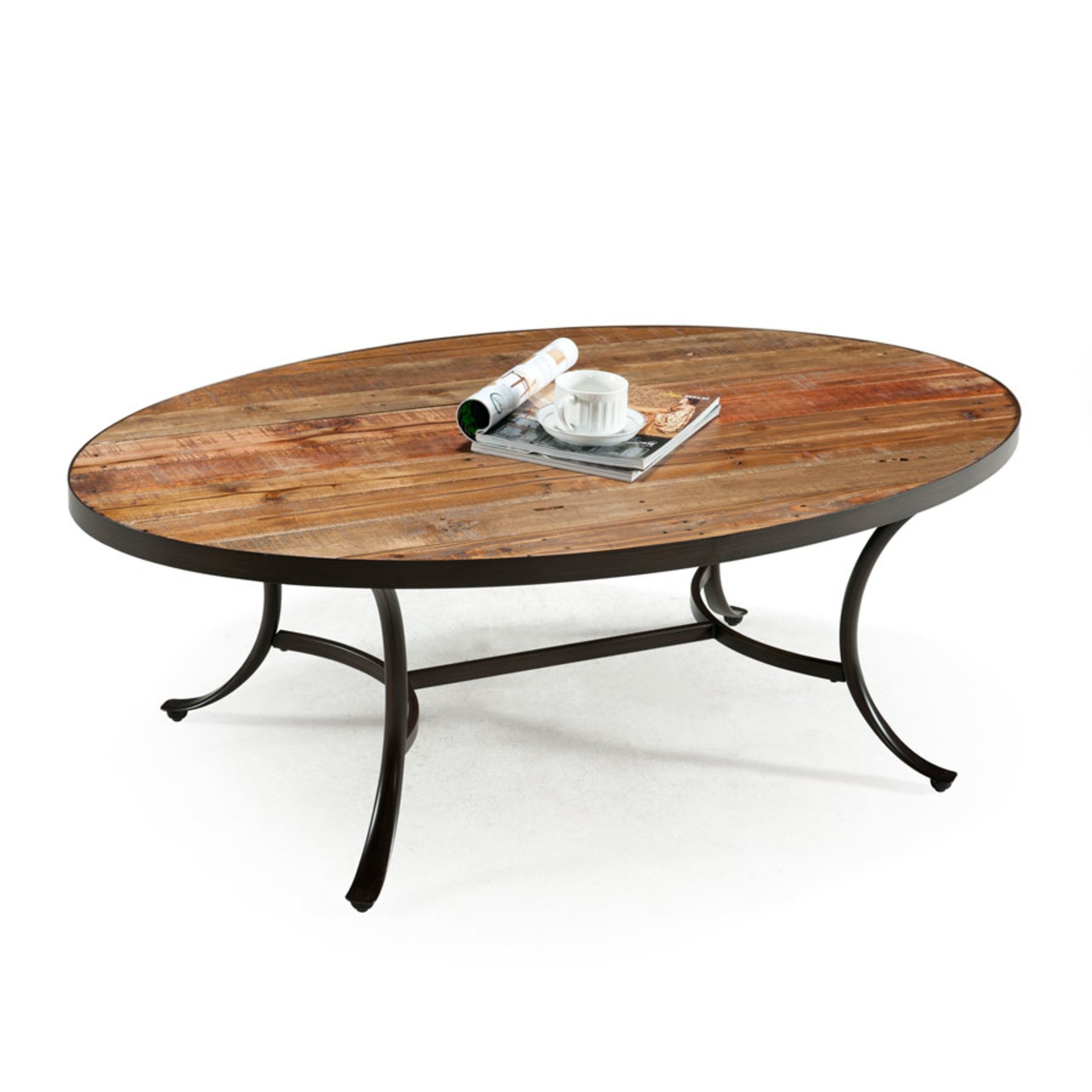 Iron wood coffee table