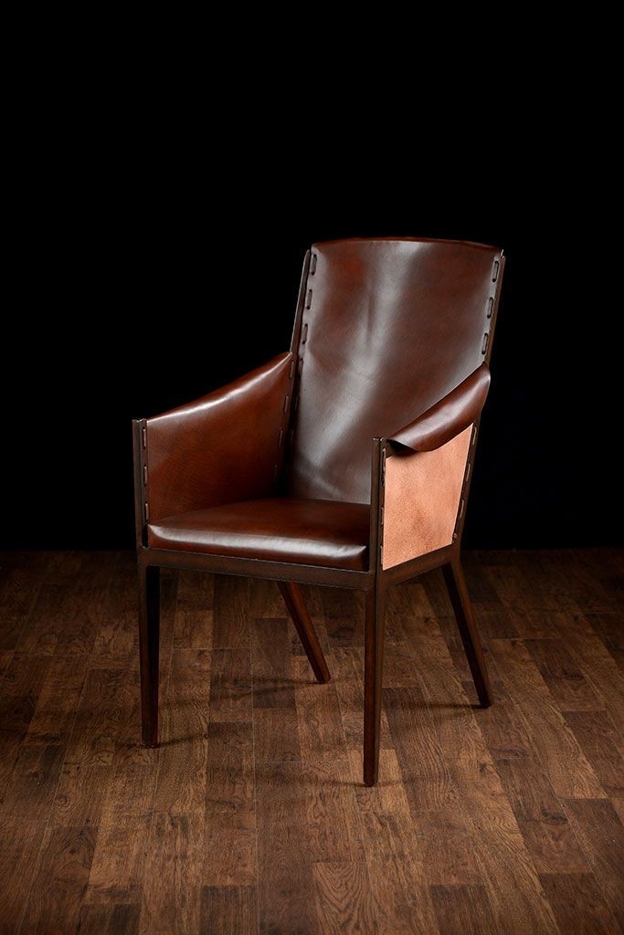 Leather dining room chairs with arms 12