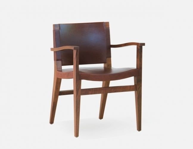 Leather dining room chairs with arms 4