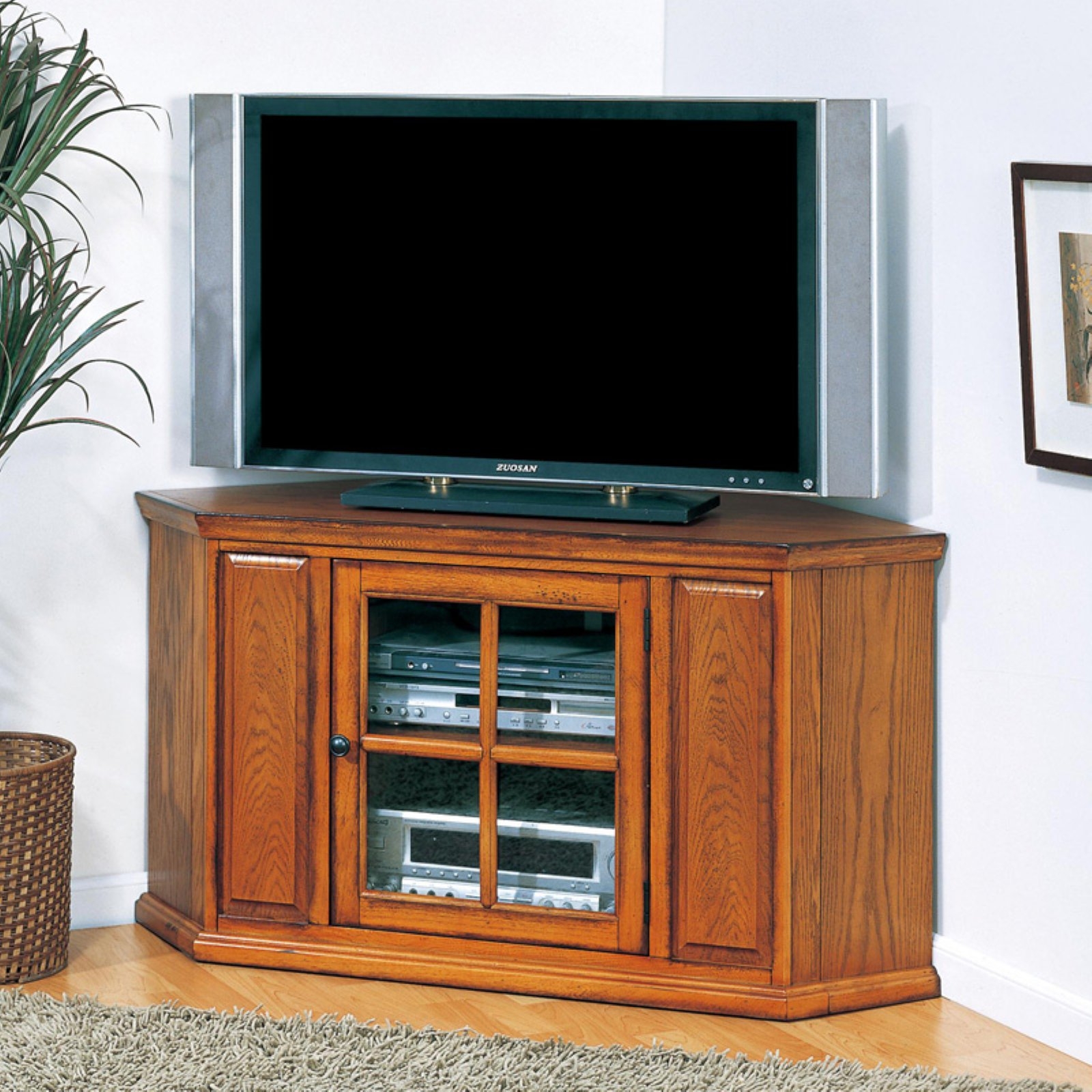 Oak Corner TV Stands Foter