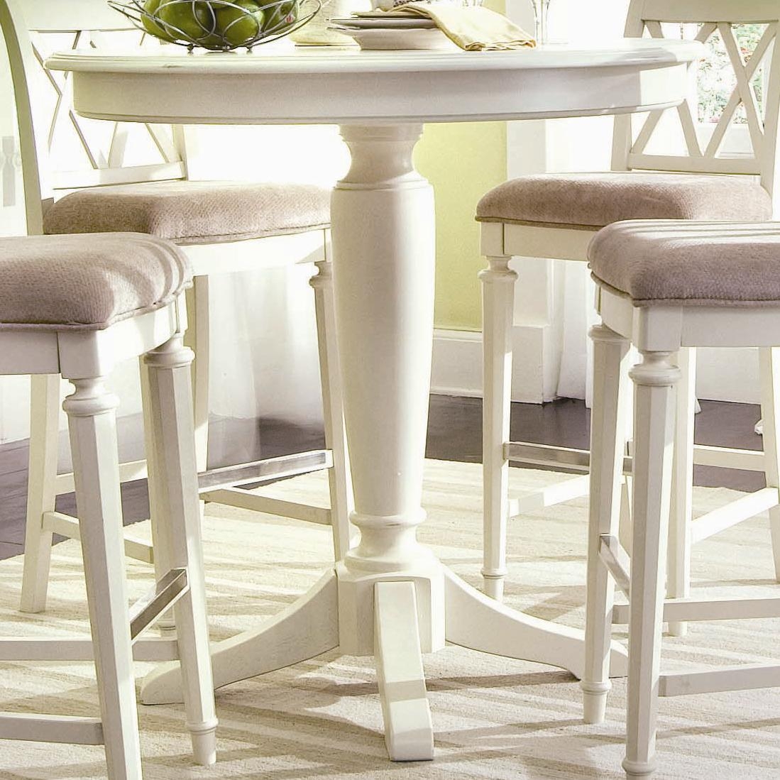 White round deals bar height table