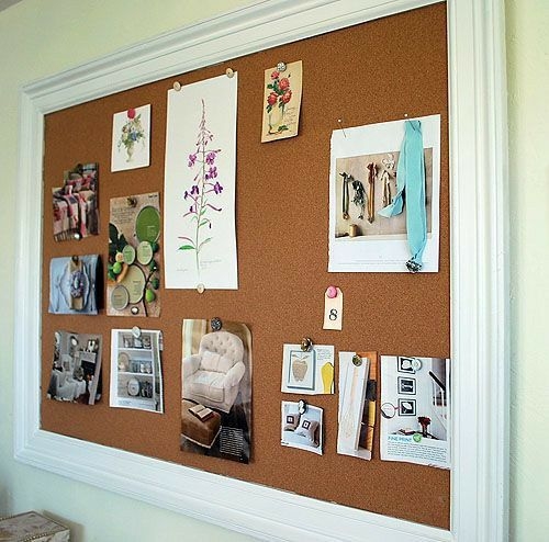 Recycled magazine cork board idea instead of making all jewelry