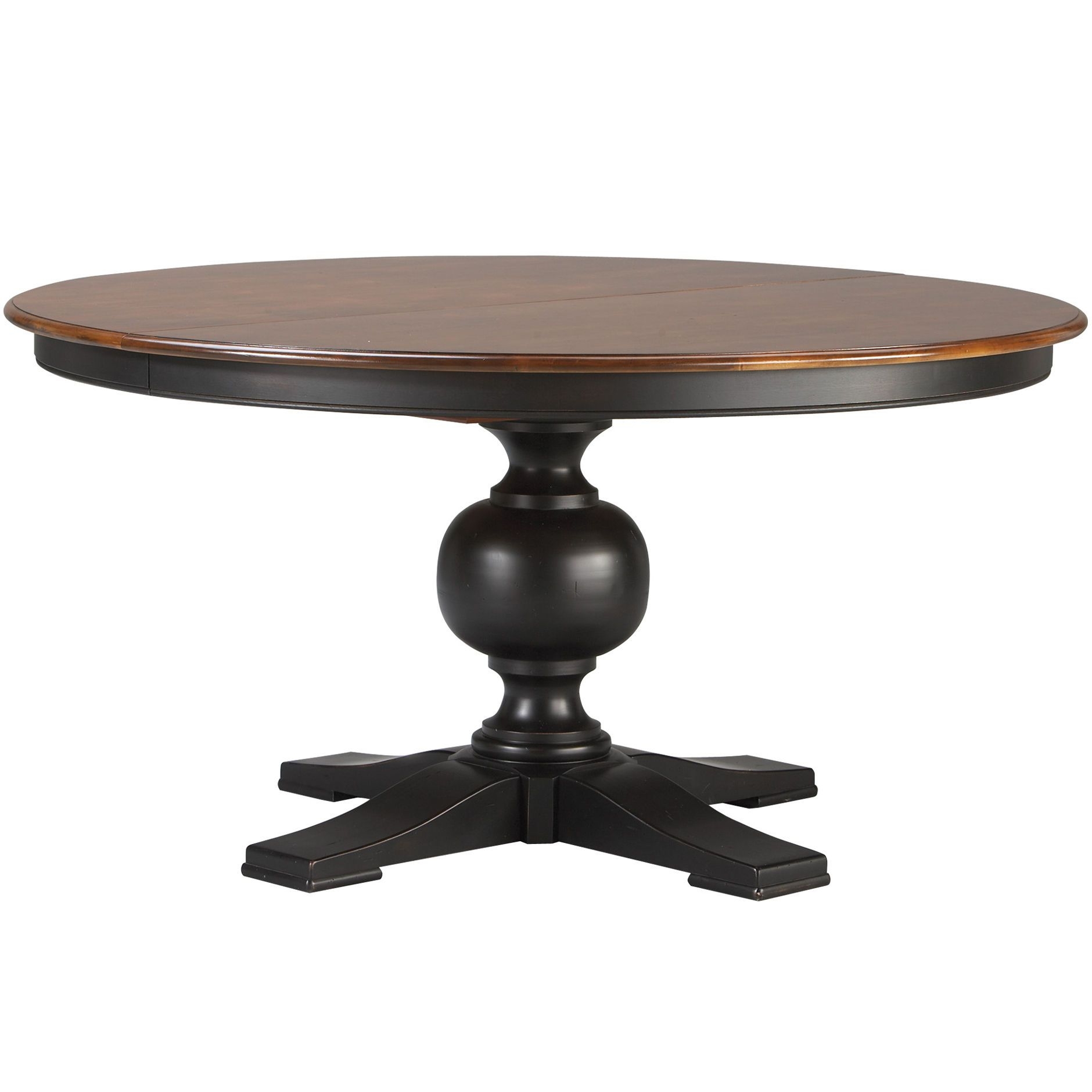 Round Dining Table With Leaf Extension - Ideas on Foter