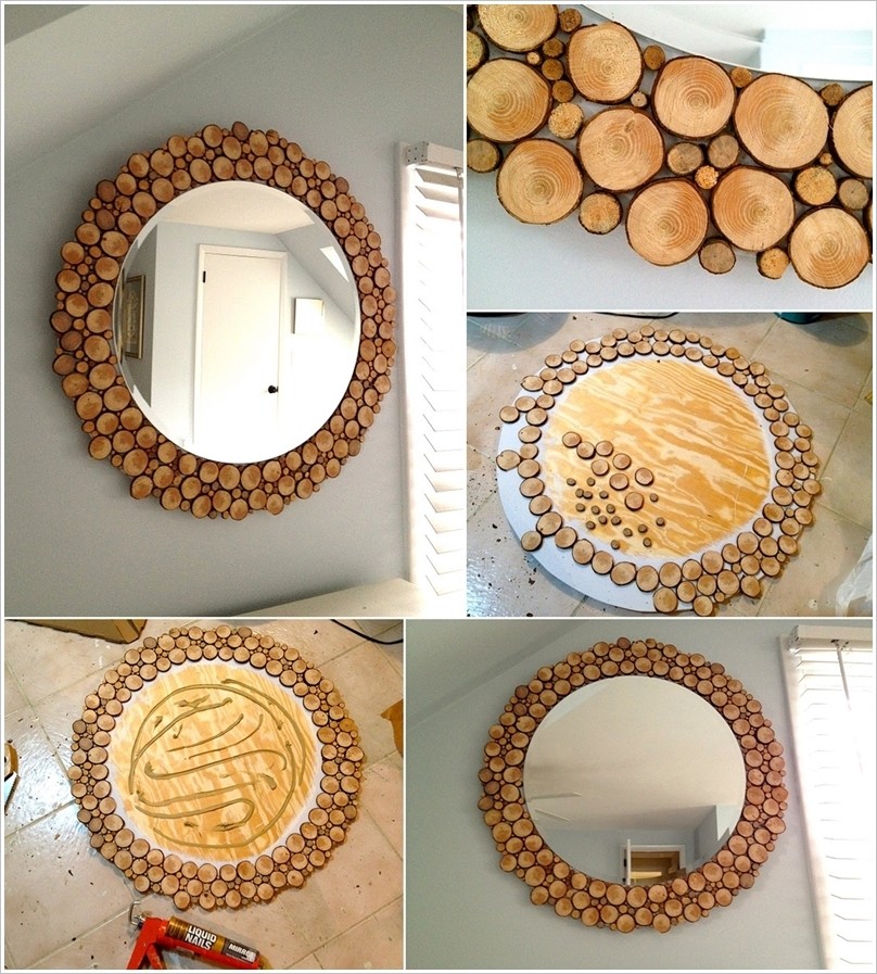 Round mirror frame diy