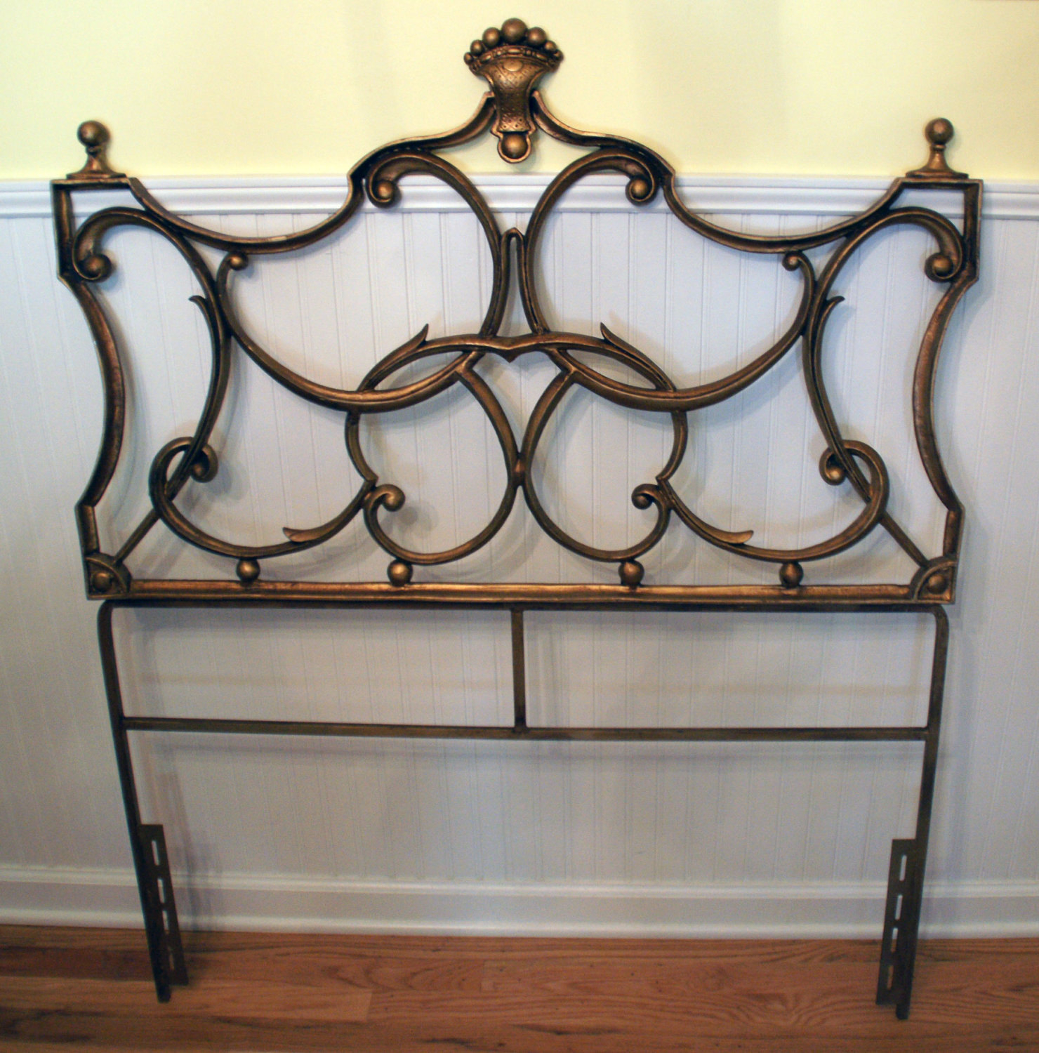 Wrought iron outlet twin headboard